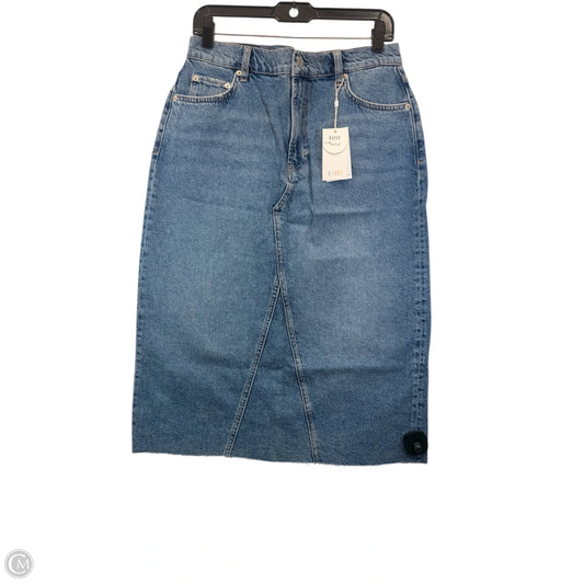 Skirt Midi By Rails In Blue Denim, Size: 8