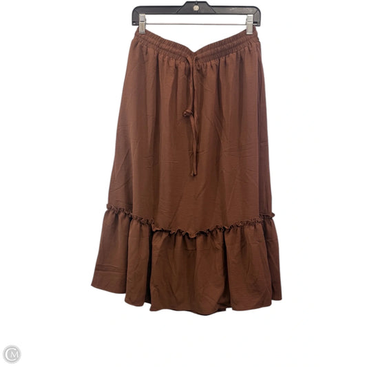 Skirt Maxi By Witsmile In Brown, Size: L