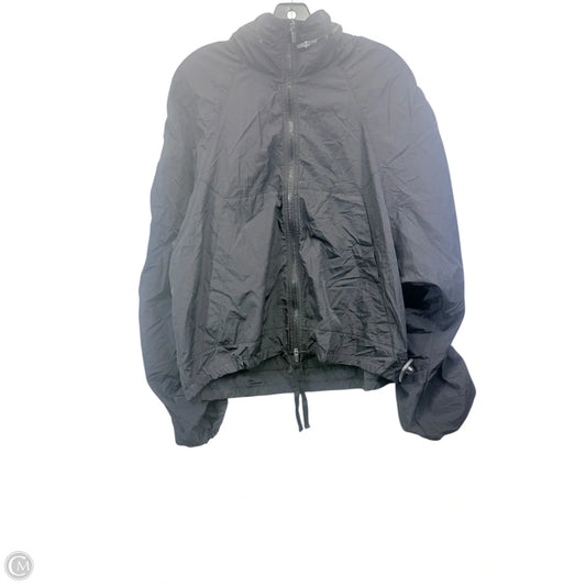 Jacket Windbreaker By Free People In Black, Size: Xl
