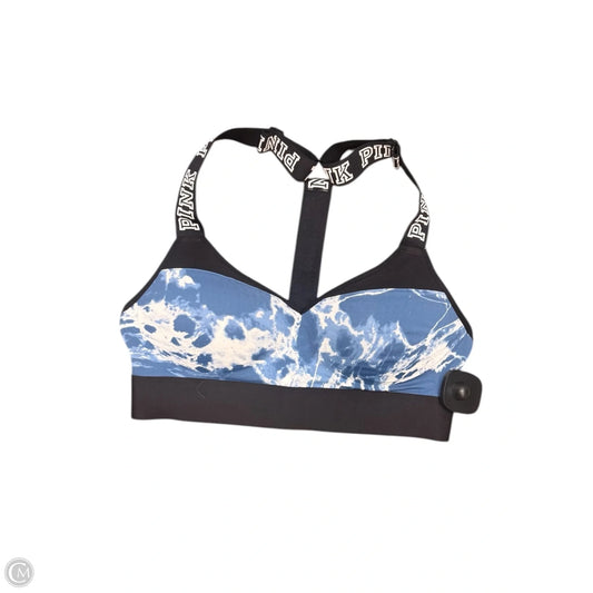 Athletic Bra By Pink In Blue & White, Size: S