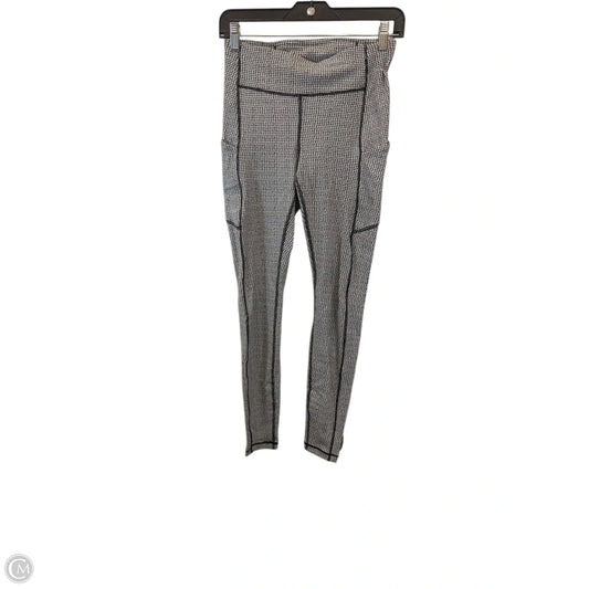 Athletic Leggings By Lululemon In Black & White, Size: 6