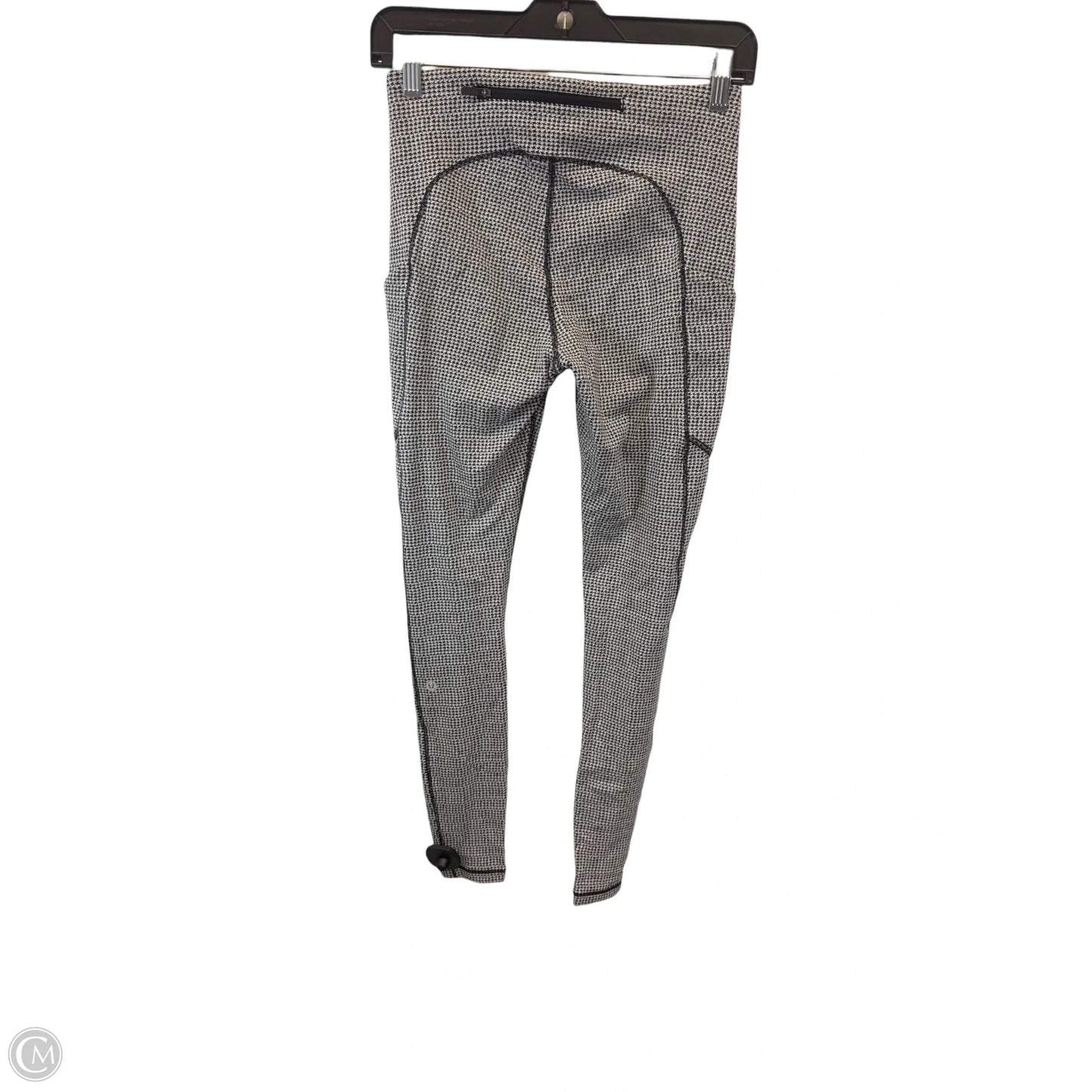 Athletic Leggings By Lululemon In Black & White, Size: 6