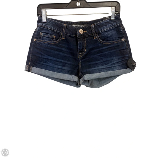 Shorts By Express In Blue Denim, Size: 0