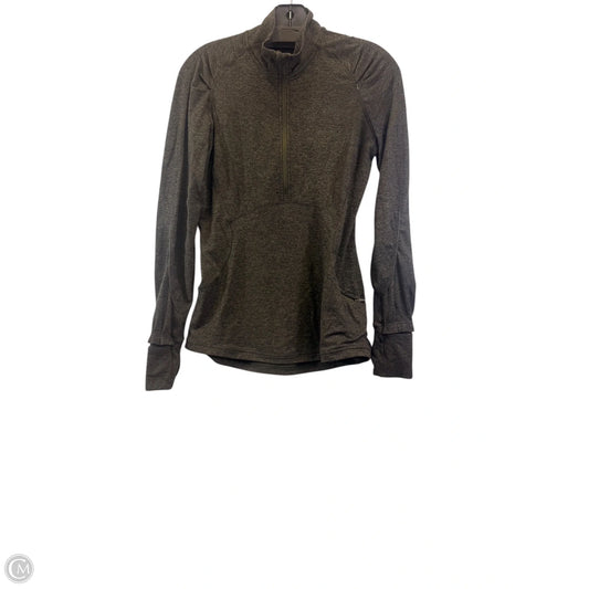 Athletic Top Long Sleeve Collar By Lululemon In Green, Size: 6
