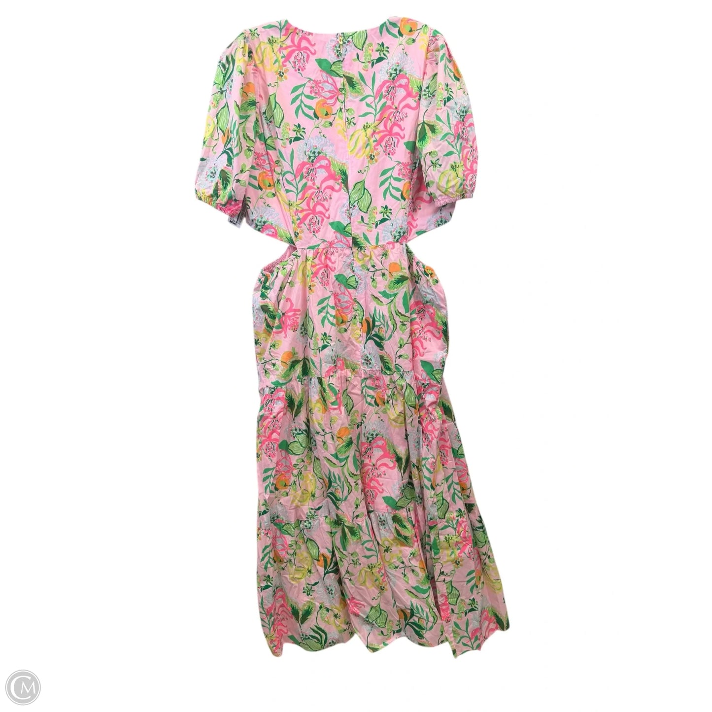 Dress Designer By Lilly Pulitzer In Green & Pink, Size: Xl