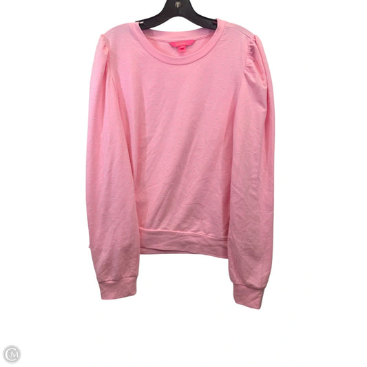 Top Long Sleeve Designer By Lilly Pulitzer In Pink, Size: Xl