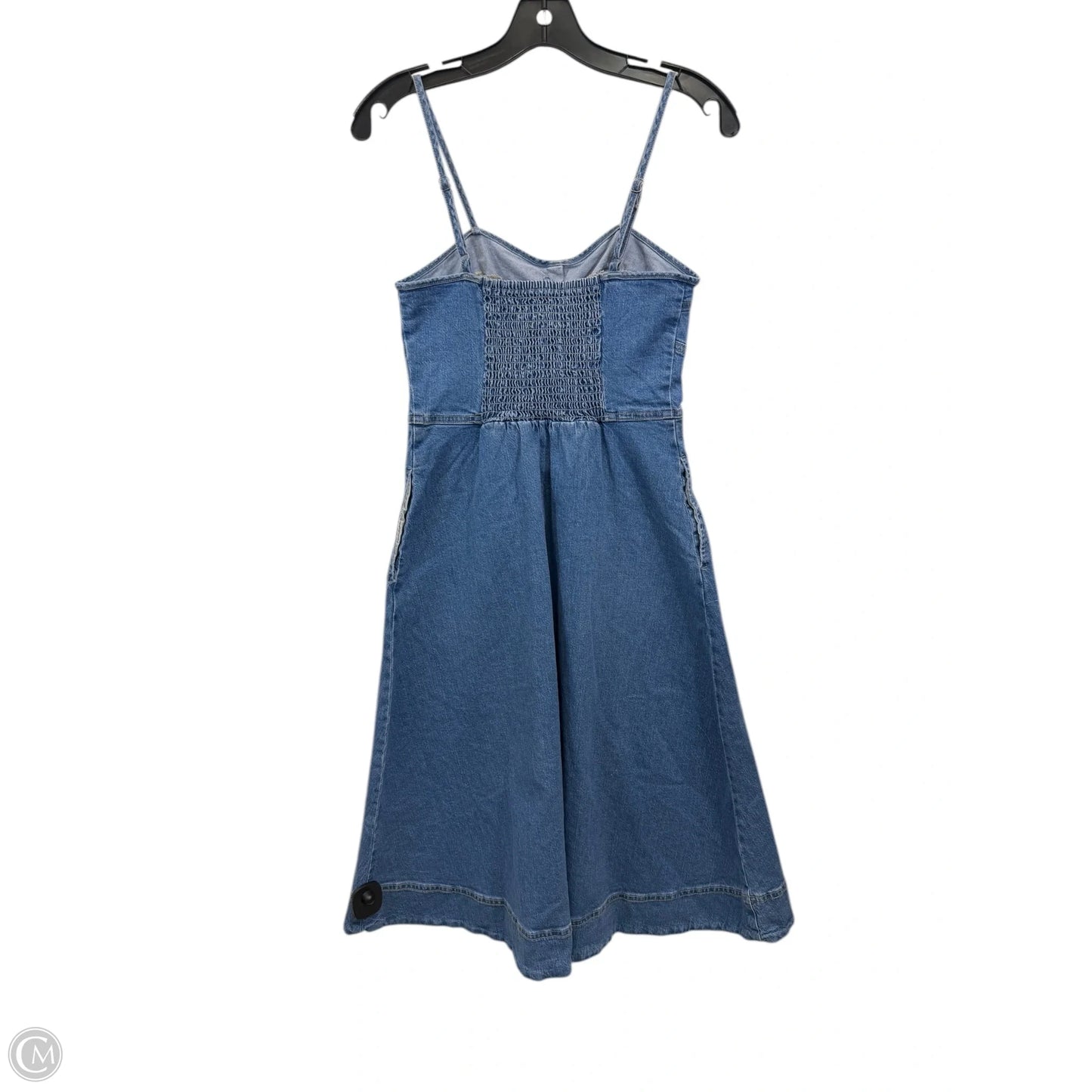 Dress Casual Midi By Universal Thread In Blue Denim, Size: Xs