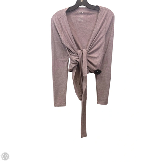 Athletic Top Long Sleeve Crewneck By Flx In Purple, Size: M
