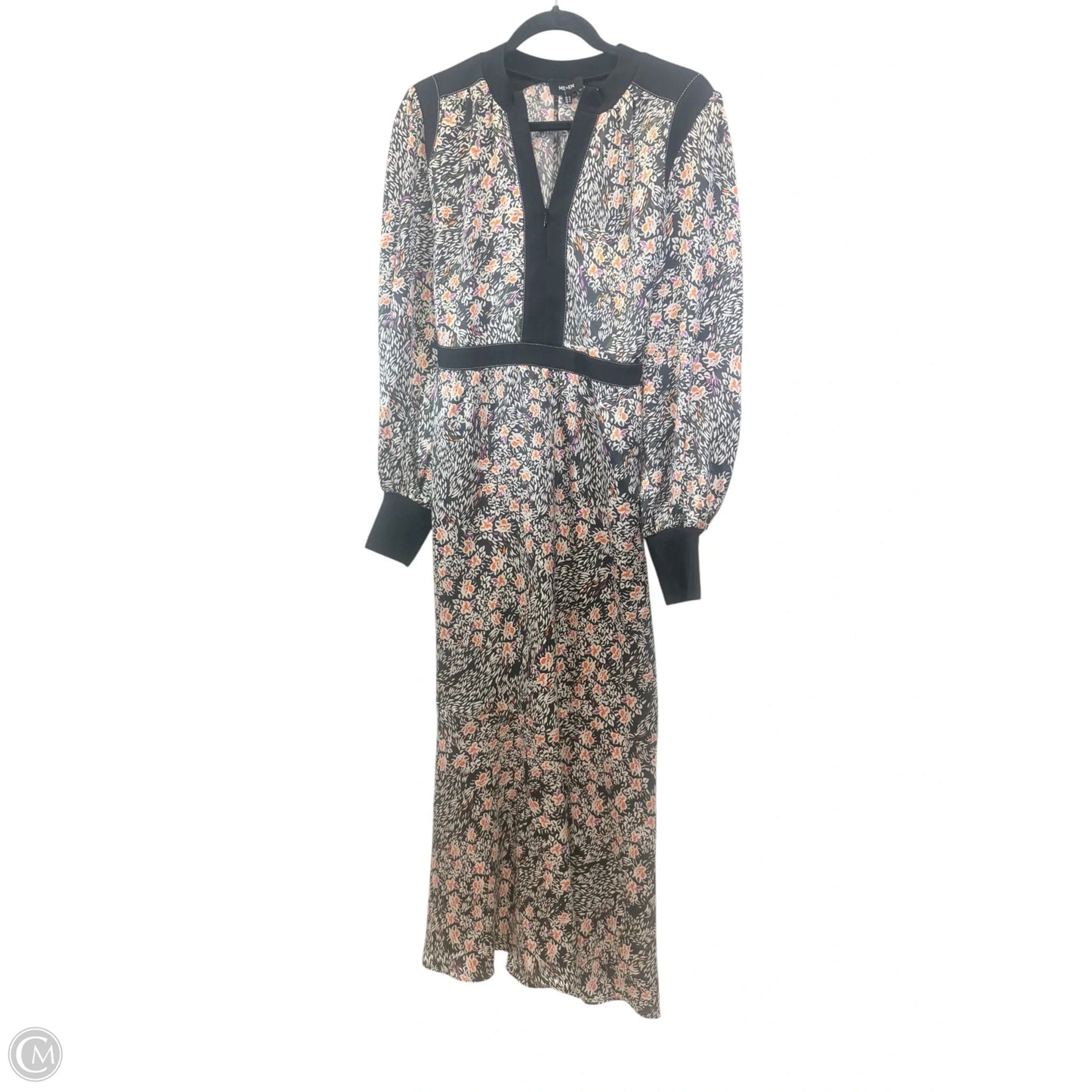 Dress Casual Maxi By Me + Em In Black & Brown, Size: L