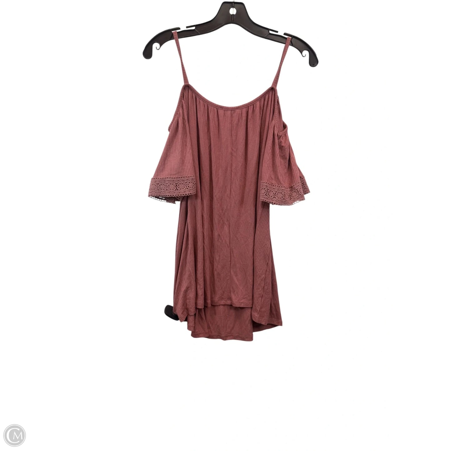 Top Short Sleeve By Lane Bryant In Mauve, Size: Xl