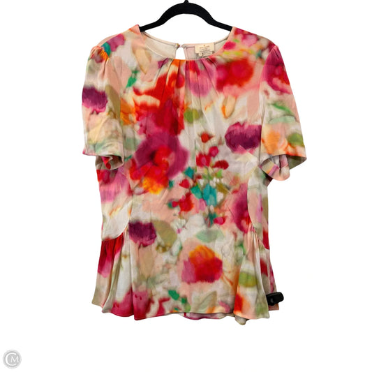 Top Short Sleeve Designer By Kate Spade In Multi-colored, Size: Xl