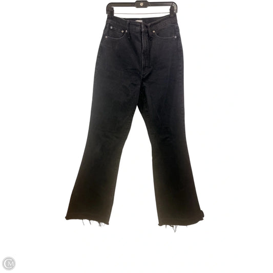 Jeans Flared By Madewell In Black, Size: 8l