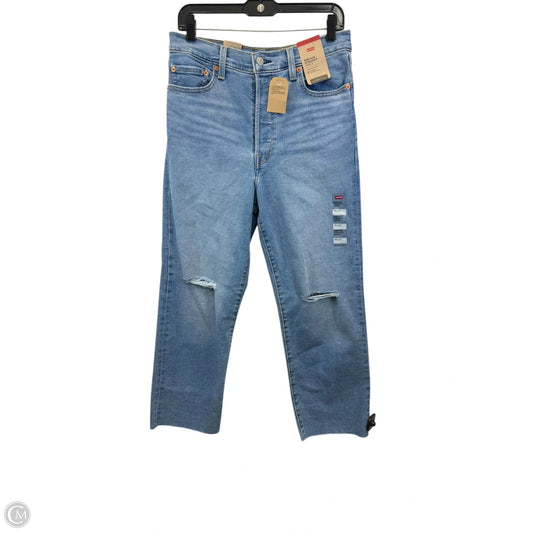 Jeans Straight By Levis In Blue Denim, Size: 6