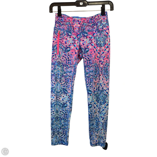 Athletic Pants By Lilly Pulitzer In Blue & Pink, Size: Xs