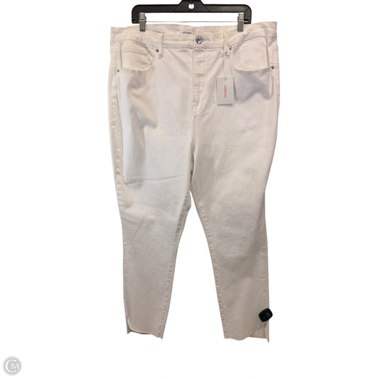 Jeans Skinny By Good American In White Denim, Size: 24