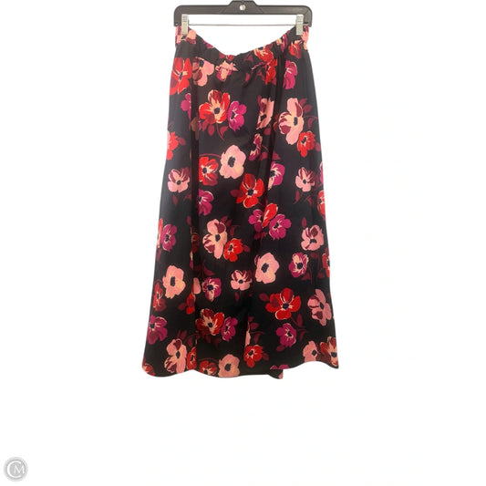 Skirt Designer By Kate Spade In Black & Red, Size: Xl