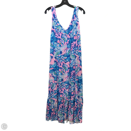 Dress Designer By Lilly Pulitzer In Blue & Pink, Size: Xl