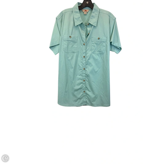 Top Short Sleeve By Dakota Grizzly In Green, Size: Xl