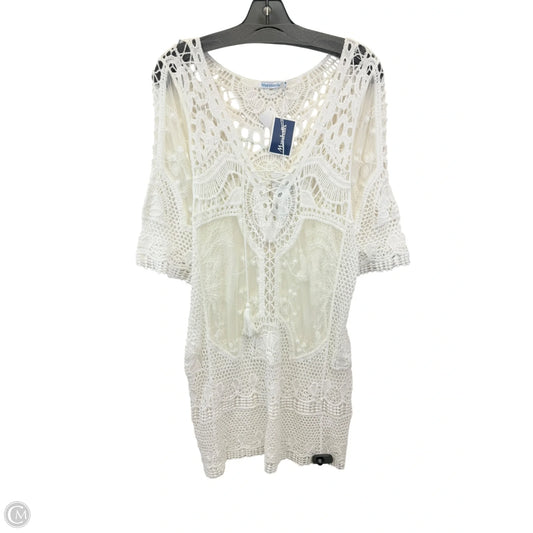 Swimwear Cover-up By Blue Island In White, Size: M
