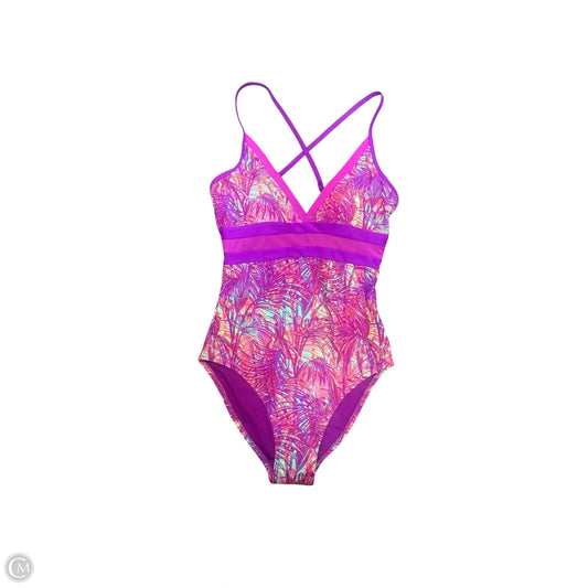 Swimsuit By Balance Collection In Green & Purple, Size: S