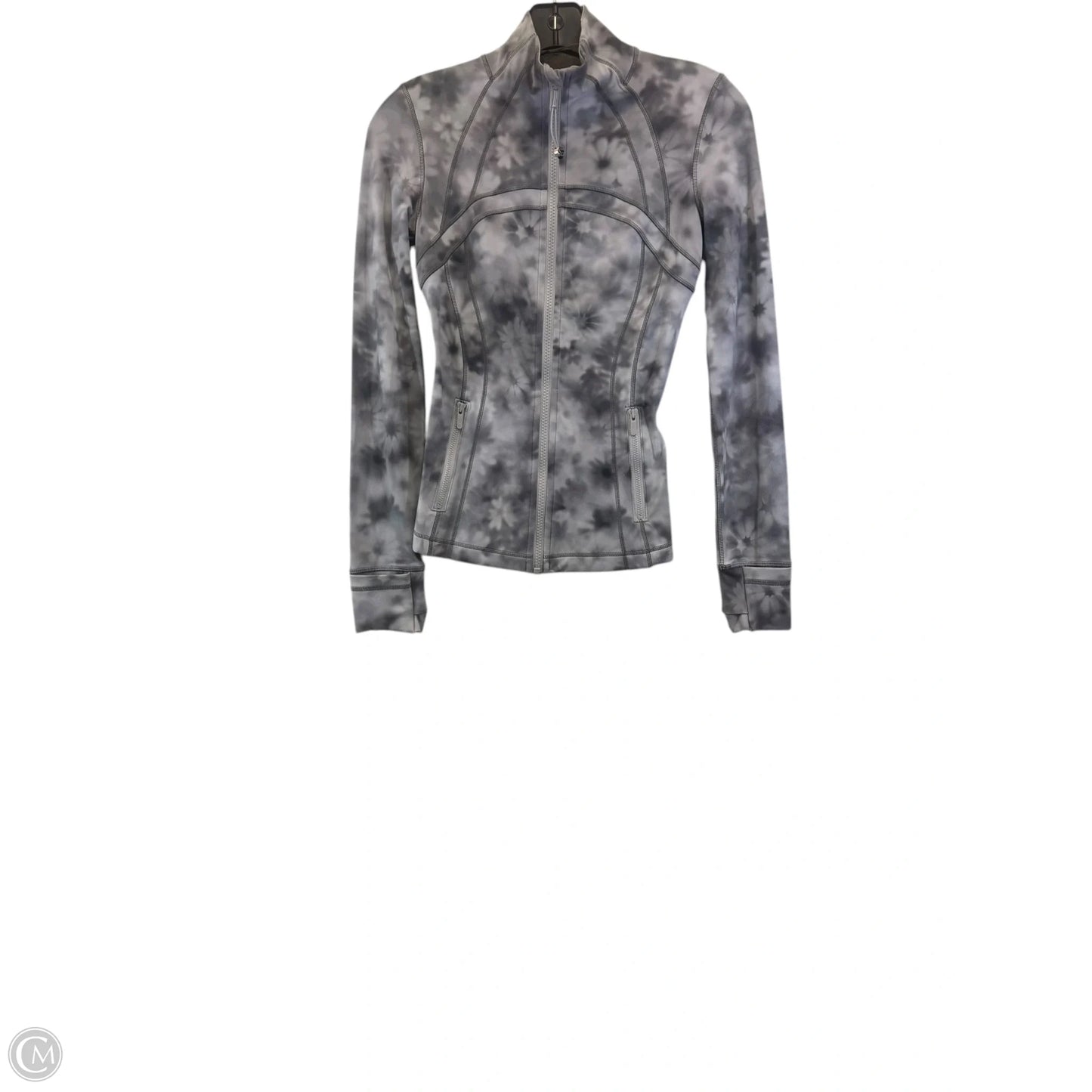 Athletic Jacket By Lululemon In Grey, Size: 2