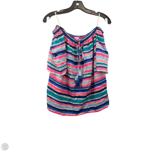 Top Short Sleeve Designer By Lilly Pulitzer In Multi-colored, Size: L