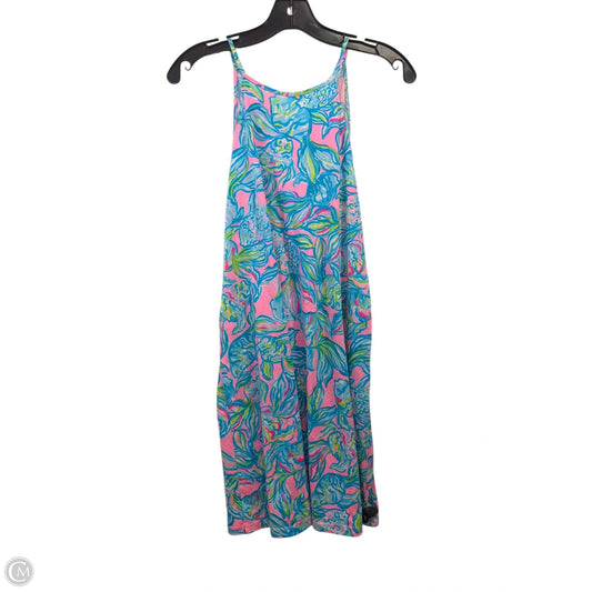 Dress Designer By Lilly Pulitzer In Blue & Pink, Size: Xs