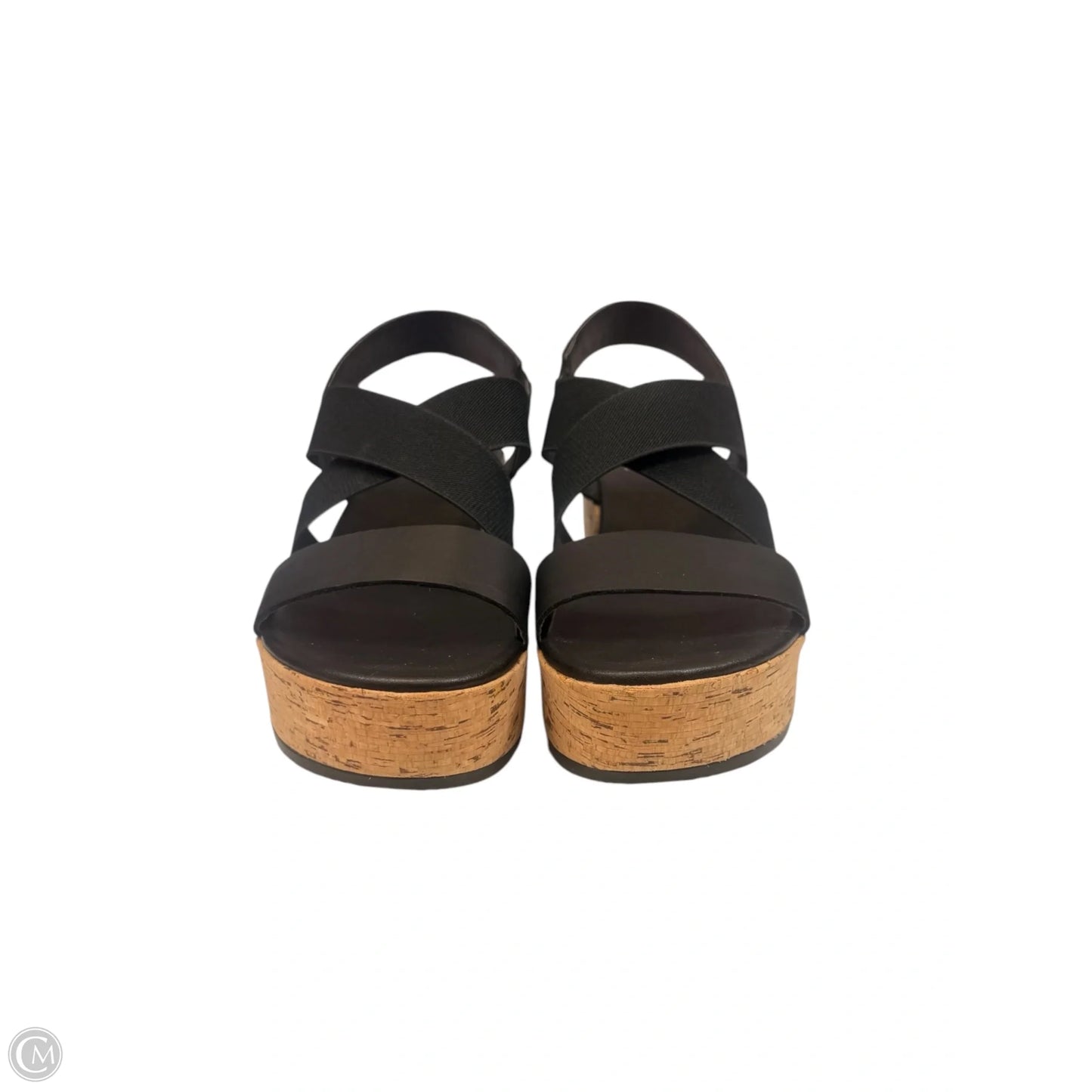 Sandals Heels Wedge By Sorel In Black, Size: 8