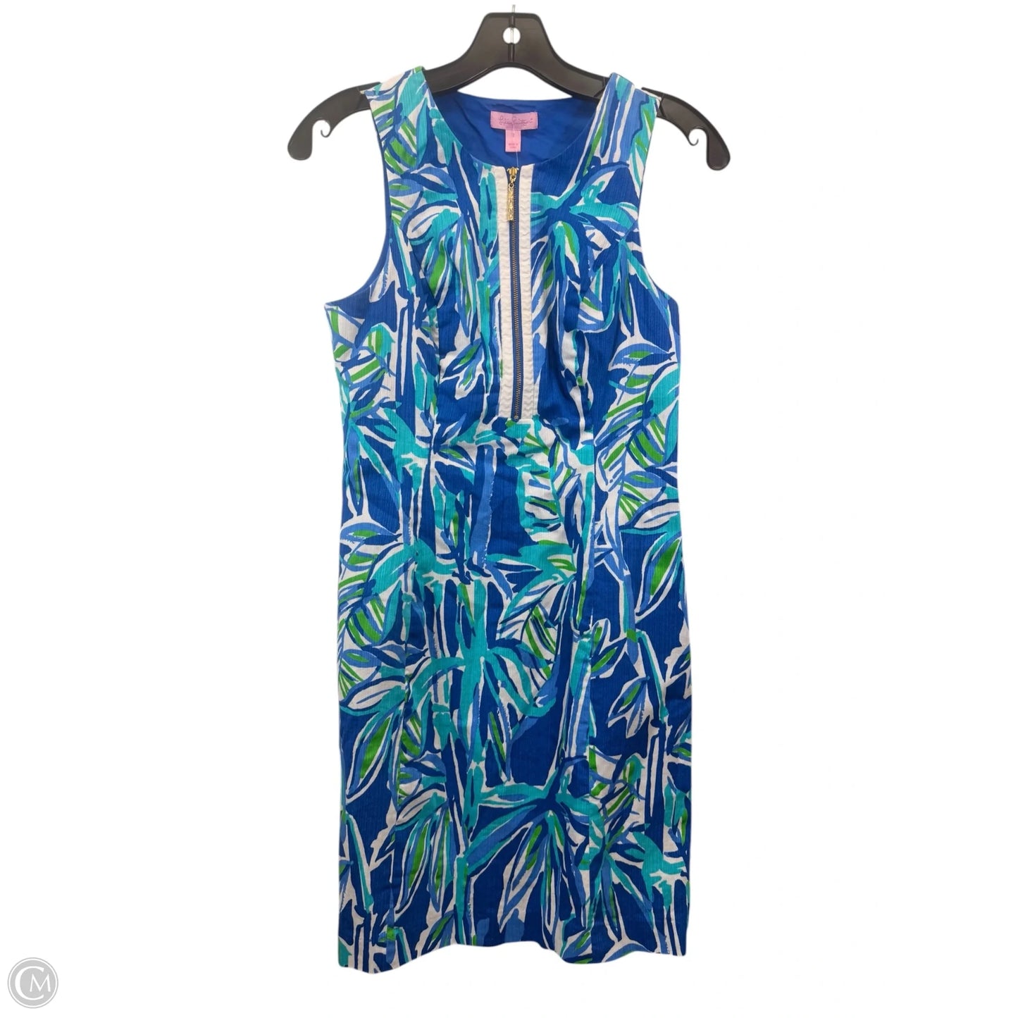 Dress Designer By Lilly Pulitzer In Blue & Green, Size: Xs