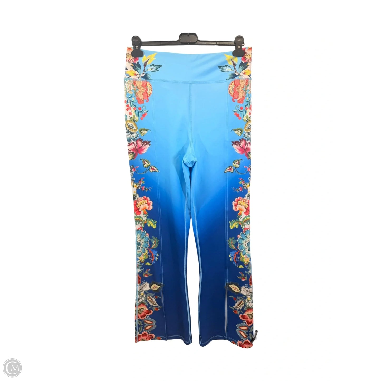 Athletic Pants By Johnny Was In Blue & Yellow, Size: Xxl