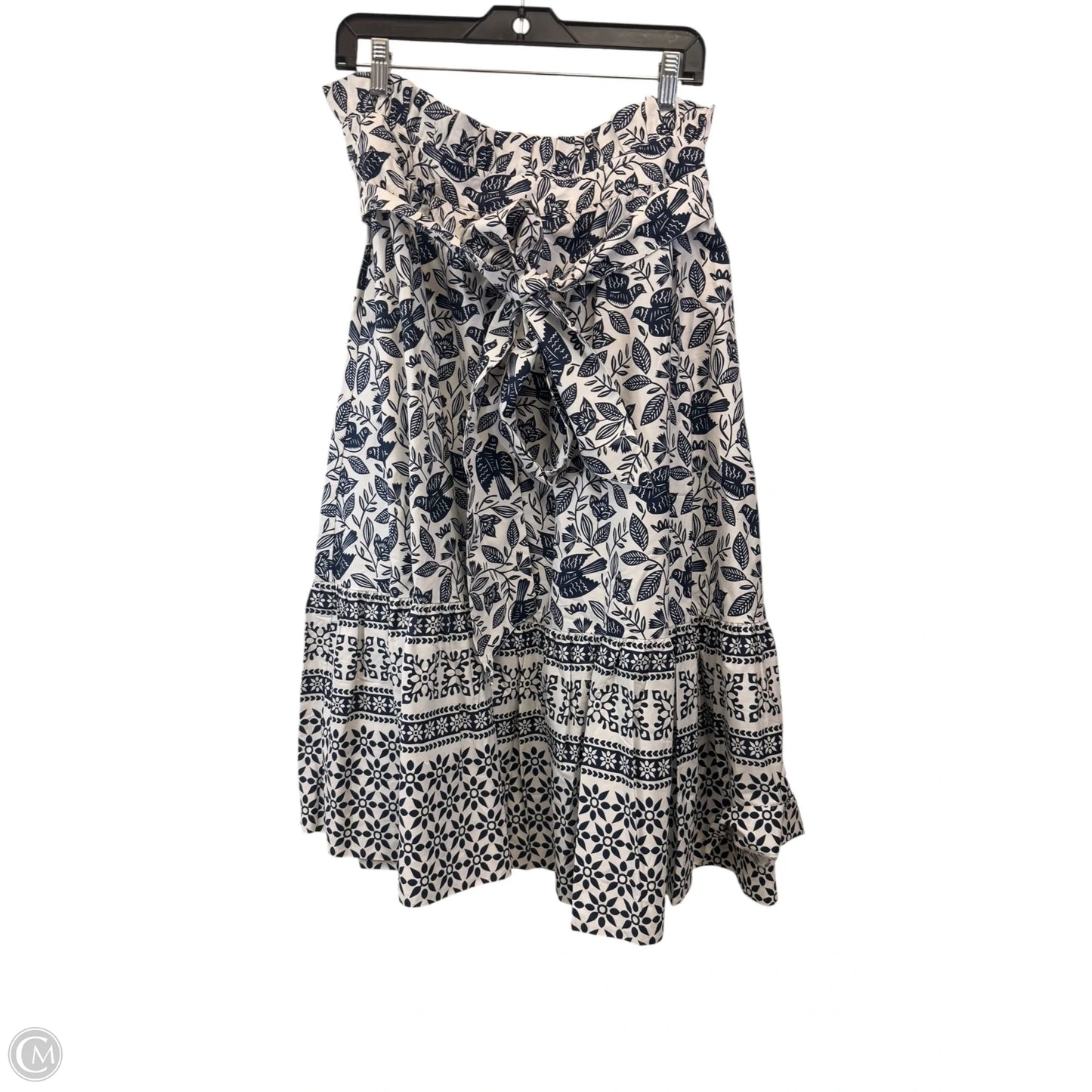 Skirt Maxi By Boden In Blue & White, Size: Xl