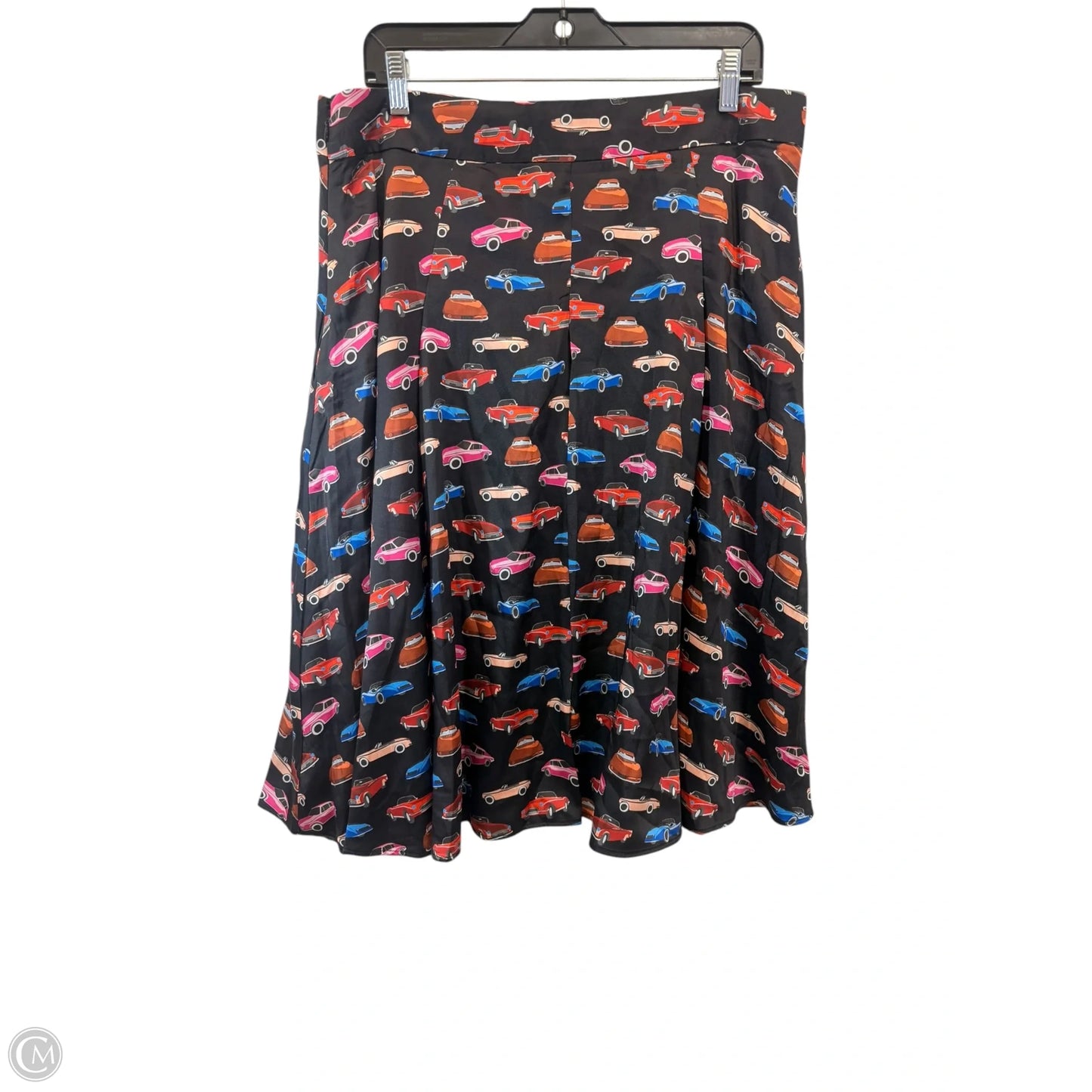 Skirt Designer By Kate Spade In Black & Red, Size: Xl