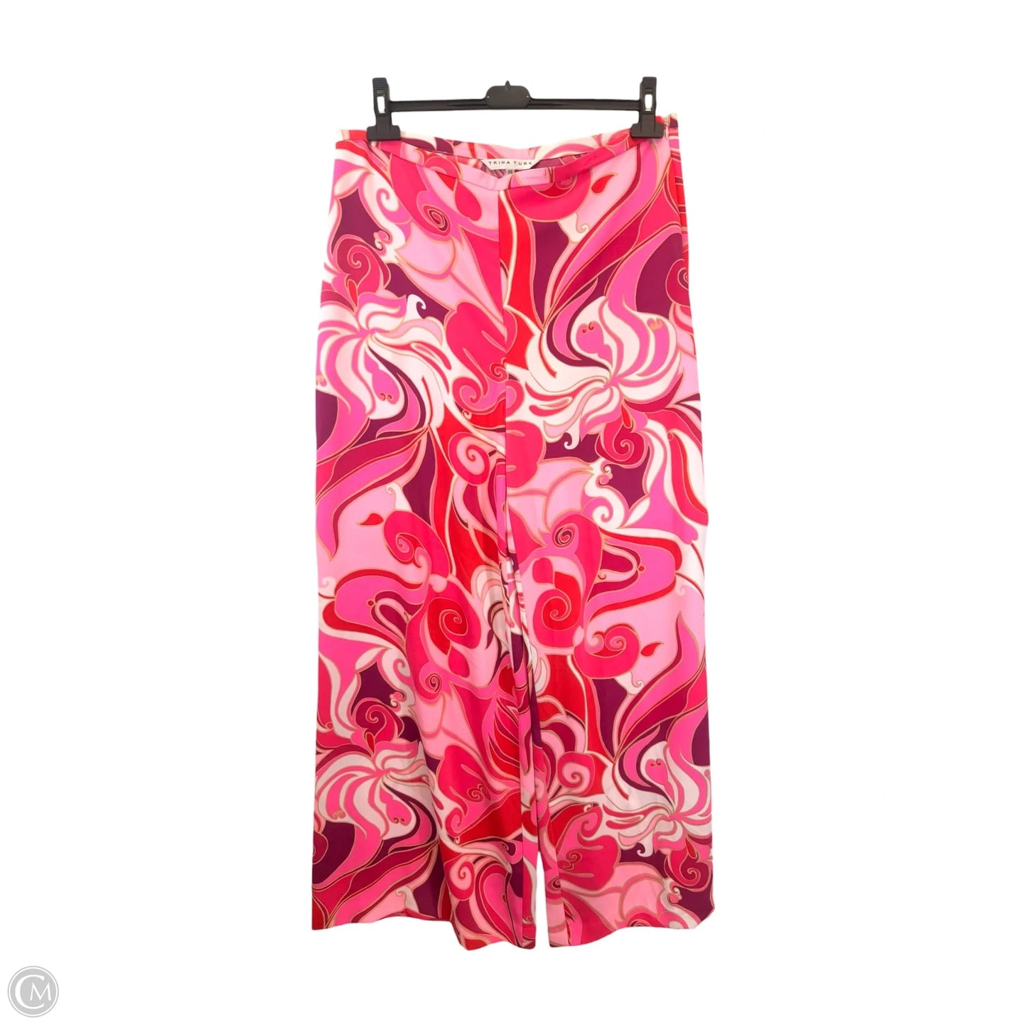 Pants Wide Leg By Trina Turk In Pink & White, Size: 14