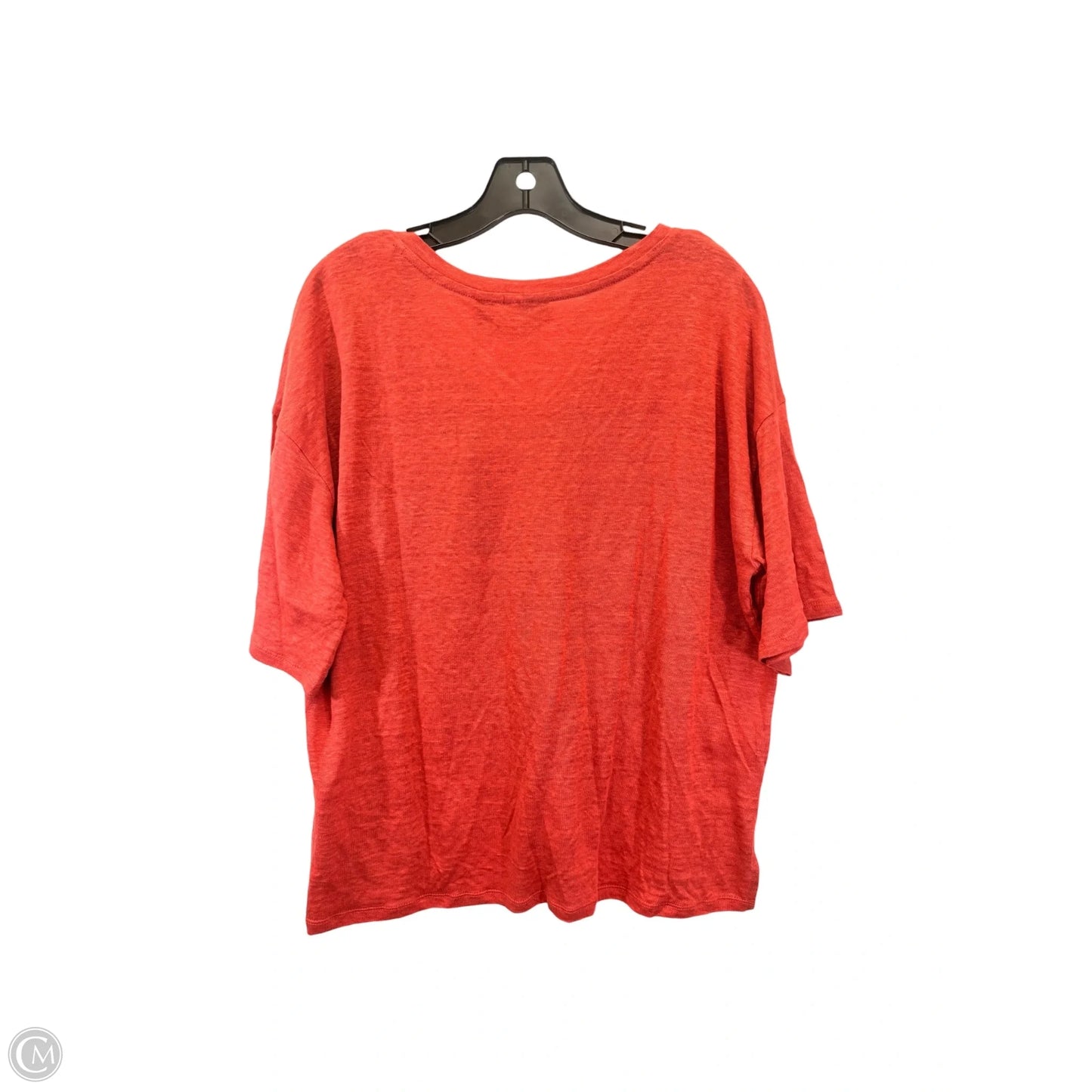 Top Short Sleeve By Tahari In Orange, Size: Xl