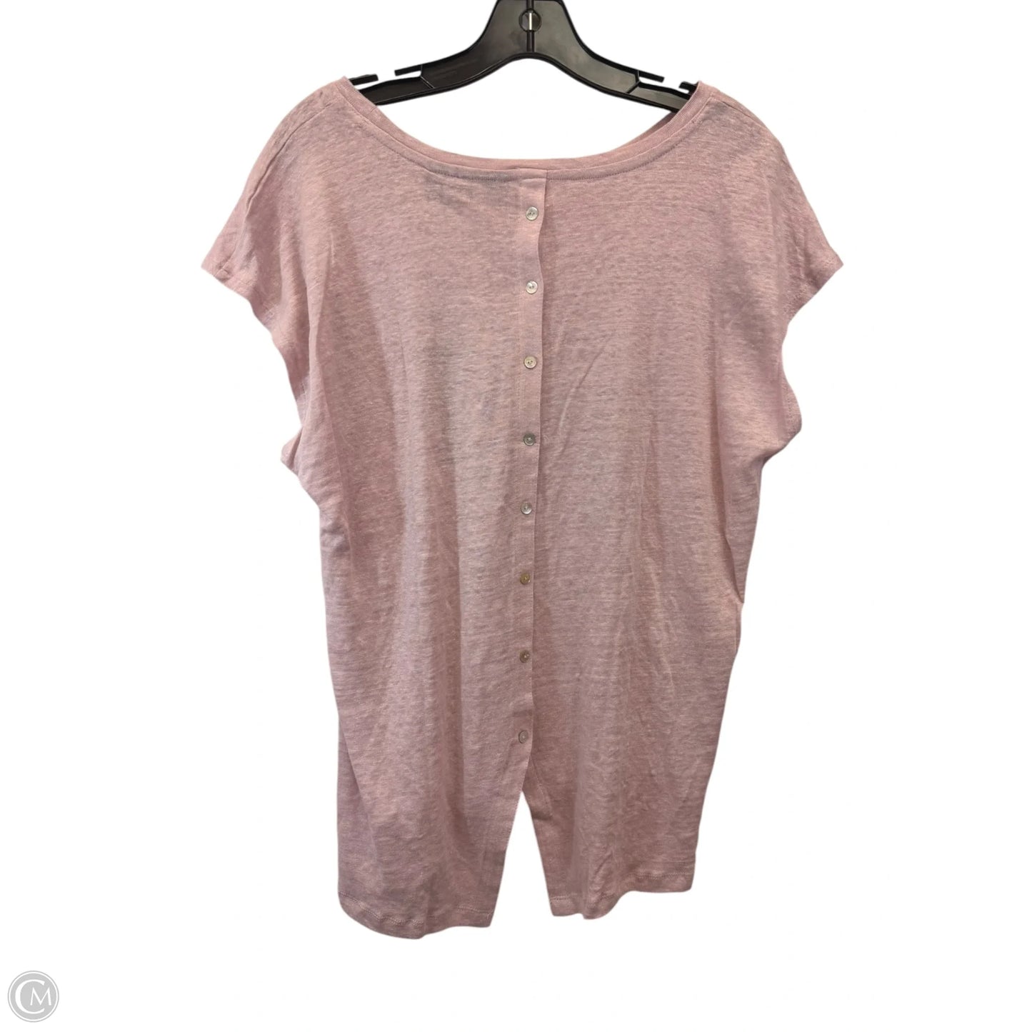Top Short Sleeve By Tahari In Purple, Size: Xl