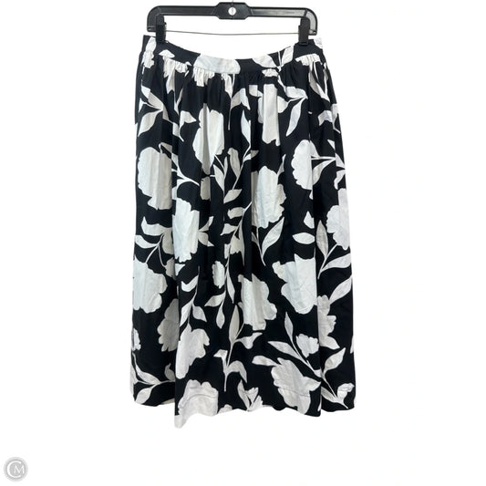 Skirt Designer By Kate Spade In Black & White, Size: M