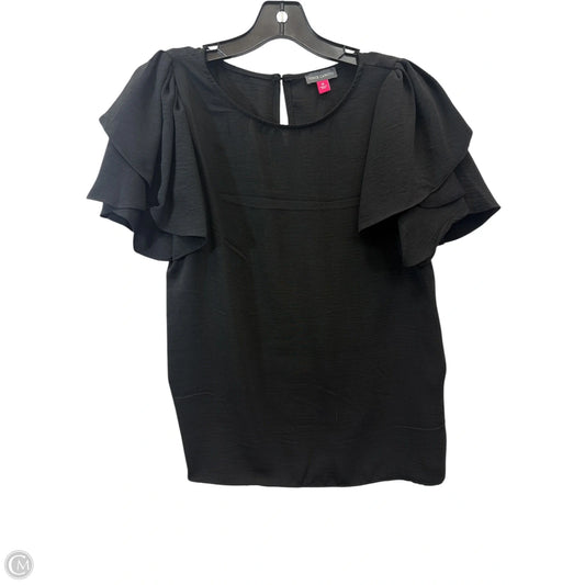 Top Short Sleeve By Vince Camuto In Black, Size: M