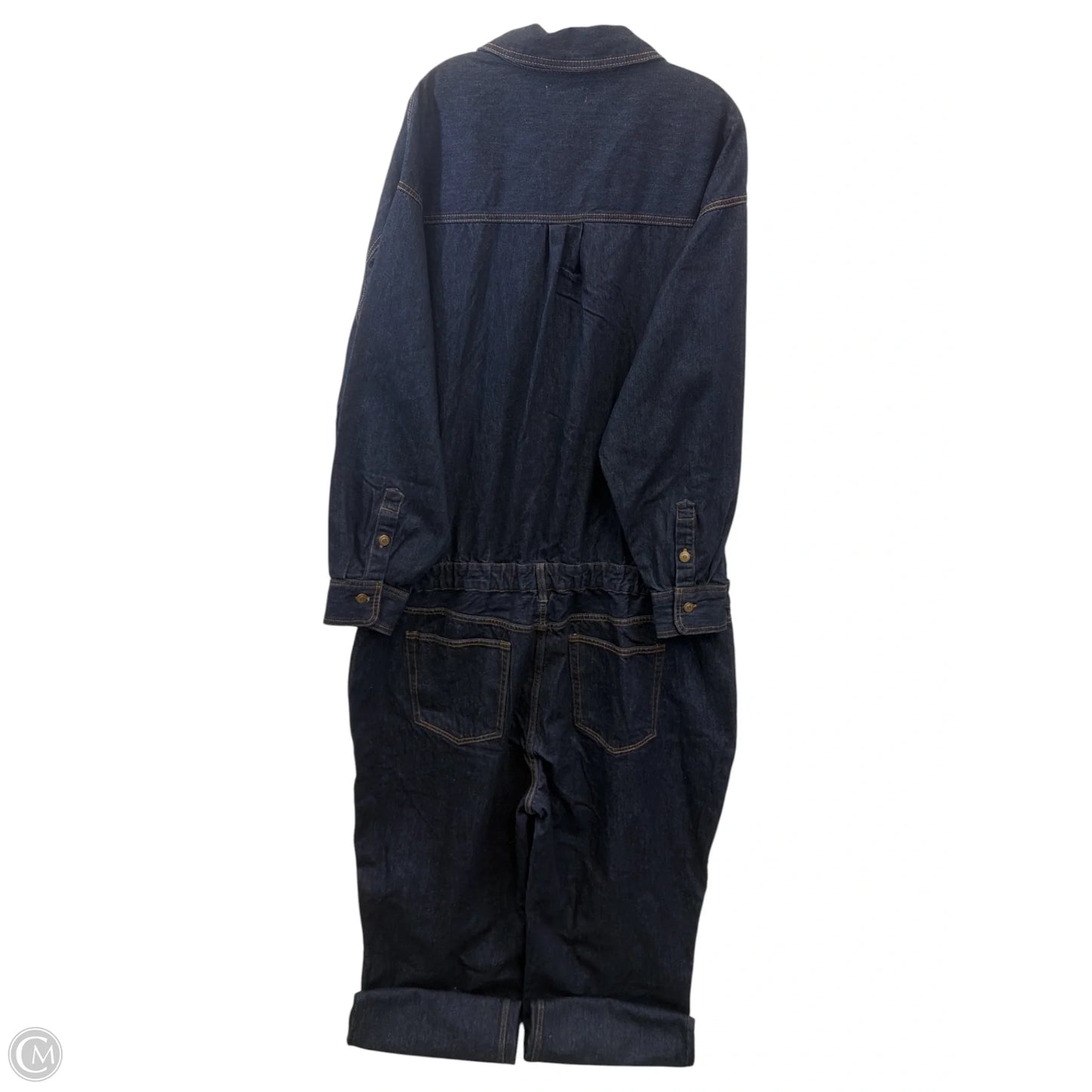 Jumpsuit By Fashion Nova In Blue Denim, Size: 3x