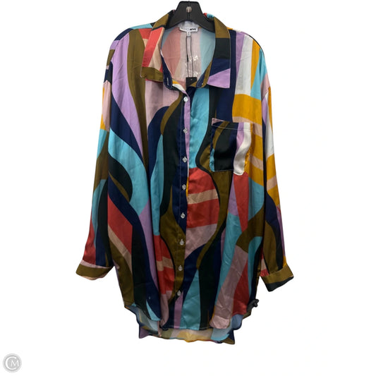 Top Long Sleeve By Fashion Nova In Multi-colored, Size: 3x