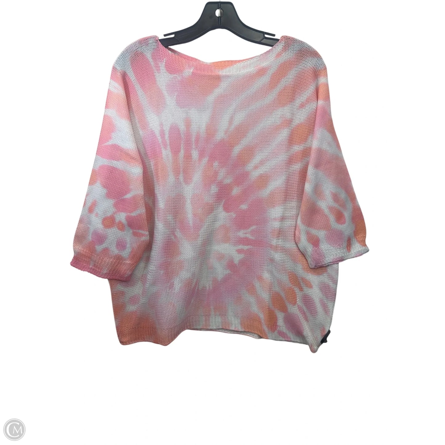 Top Short Sleeve By AQRL In Pink & Purple, Size: Osfm