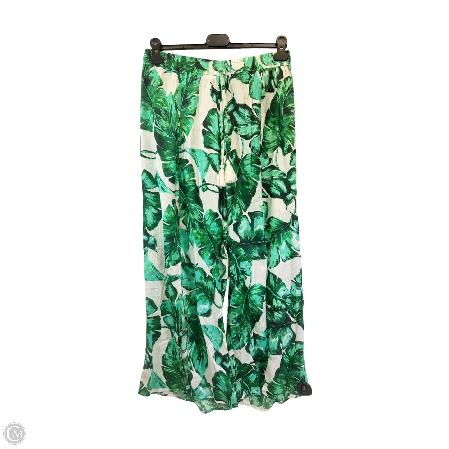 Swimwear Cover-up By Japna In Green & White, Size: Xl