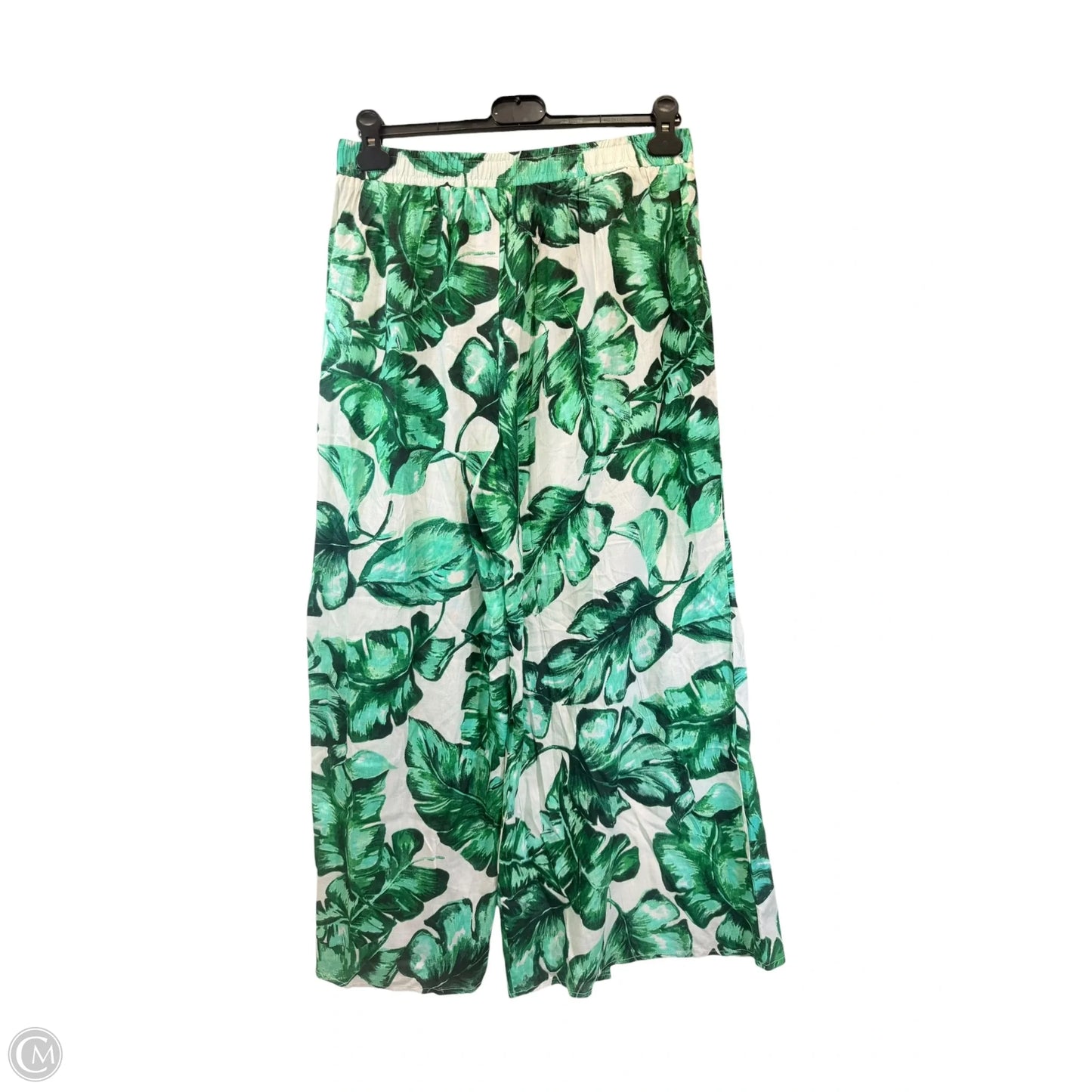 Swimwear Cover-up By Japna In Green & White, Size: Xl