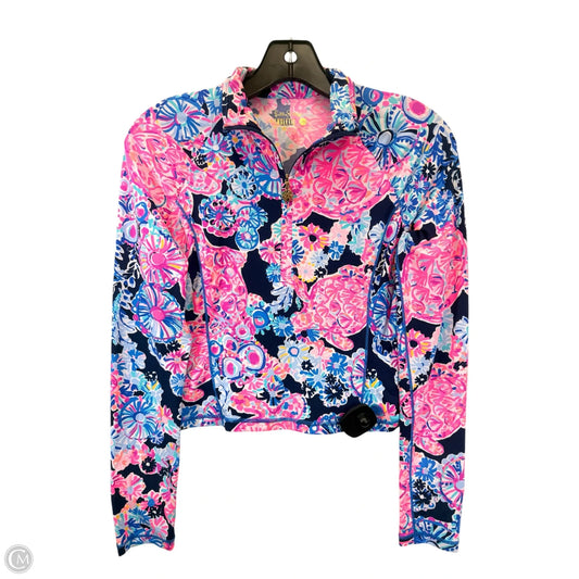Top Long Sleeve Designer By Lilly Pulitzer In Pink & Purple, Size: Xs