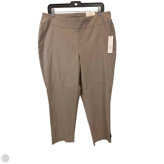 Pants Cropped By Chicos In Taupe, Size: 14