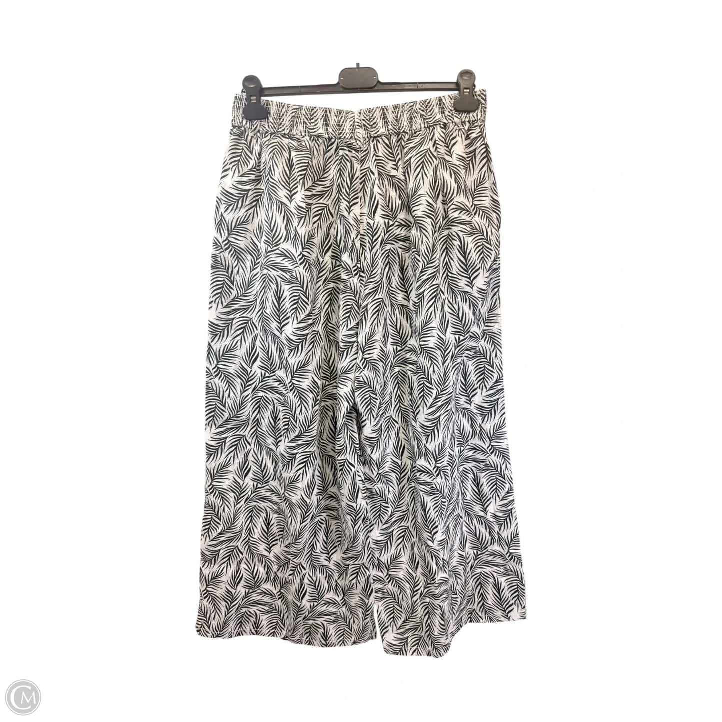 Pants Linen By Tahari In Black & White, Size: Xl