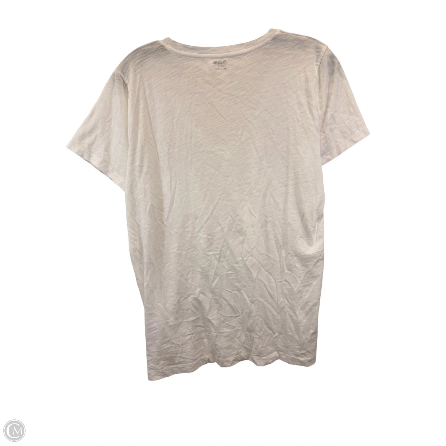 Top Short Sleeve Basic By Madewell In White, Size: M