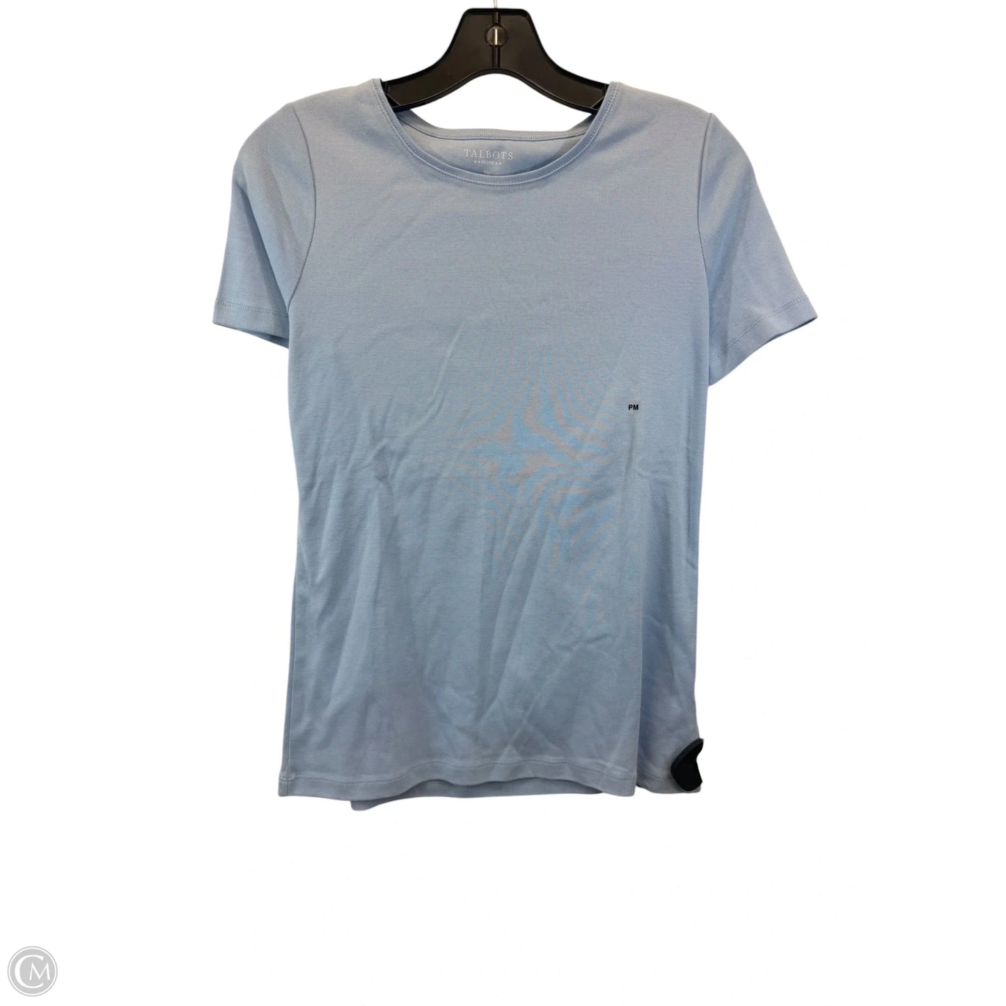 Top Short Sleeve Basic By Talbots In Blue, Size: Mp