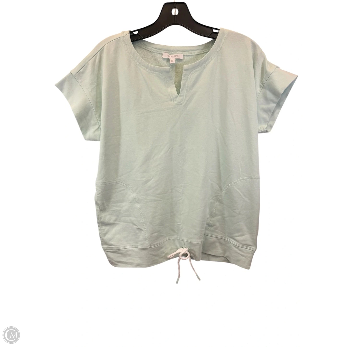 Top Short Sleeve By Talbots In Green, Size: Mp