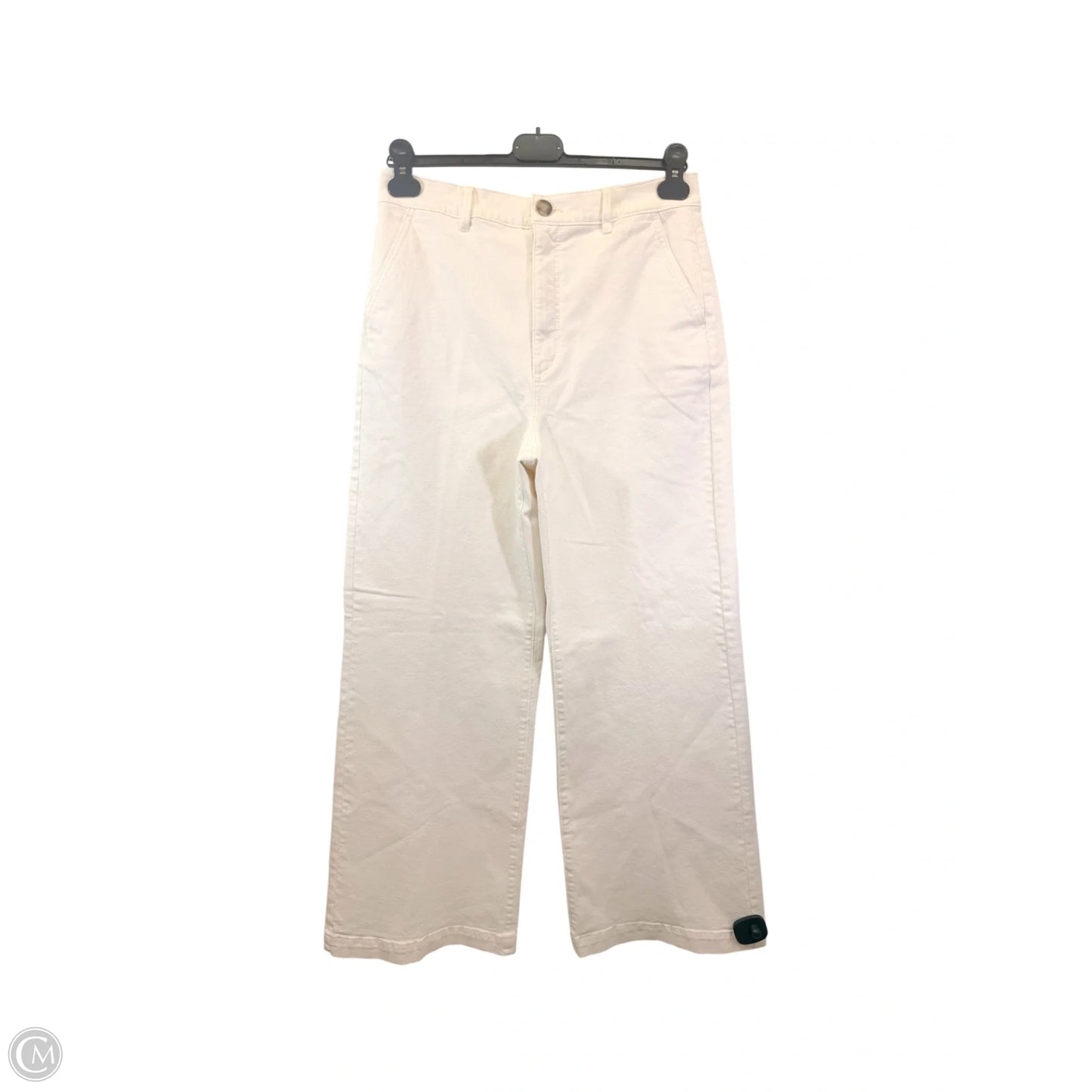Jeans Wide Leg By Ann Taylor In Cream, Size: 8