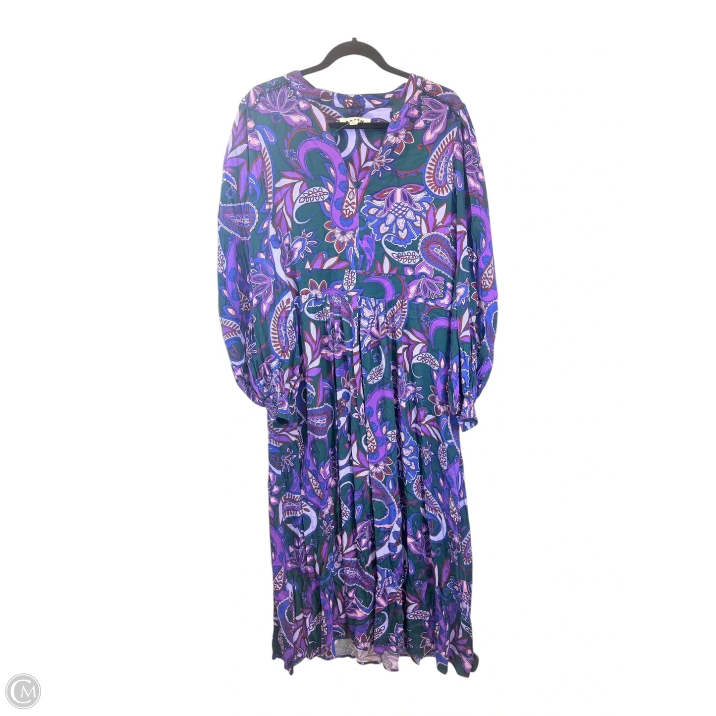 Dress Casual Maxi By Boden In Paisley Print, Size: Xl